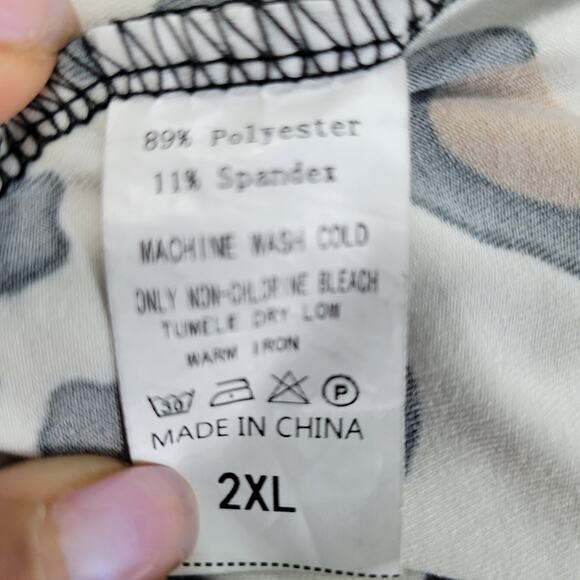 Sunshine & Rodeo Women's Leopard Waffle Knit Sleeve Blouse Size 2XL 122621-0419 - Picture 8 of 8